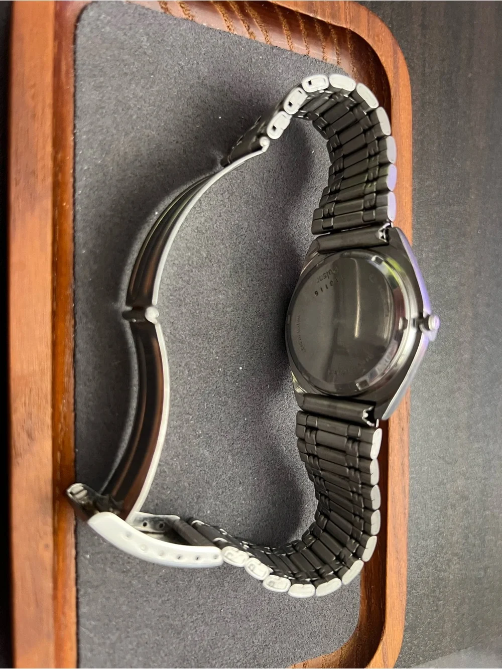 Pulsar Silver tone Stainless Steel Watch with Black Dial